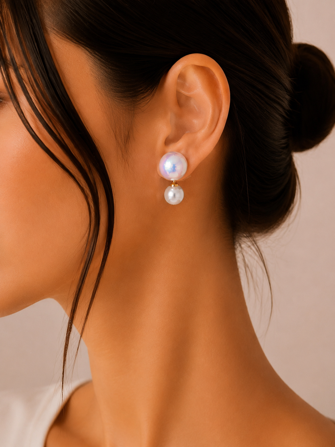 گوشواره ژوپینگ مروارید آویز‌دار